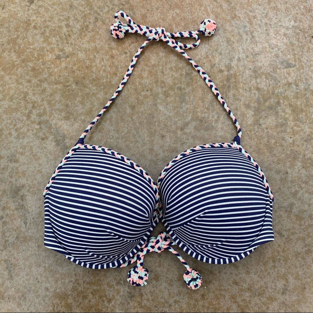 Victoria’s Secret Swim Top The Fabulous Navy 36DD